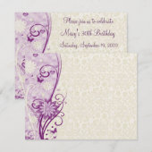 Invitation à la fête d'anniversaire (Devant / Derrière)