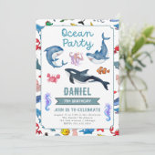 Invitation à la fête d'anniversaire (Debout devant)