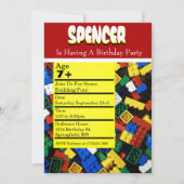 Invitation à la fête d'anniversaire (Devant)