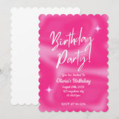 INVITATION À LA FÊTE D'ANNIVERSAIRE (Devant / Derrière)