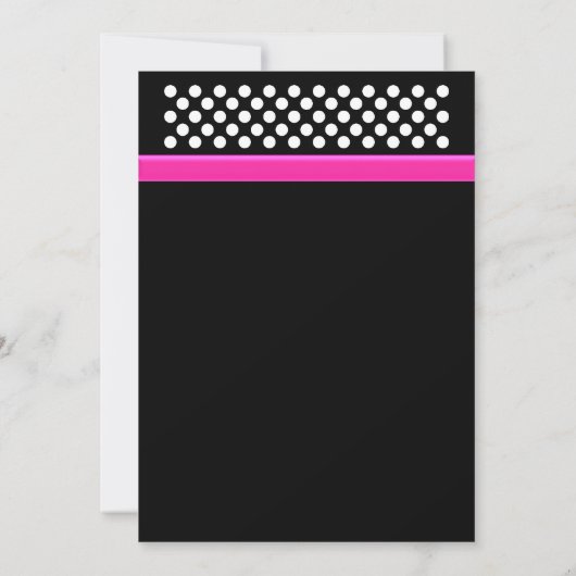 Invitation à la fête d'anniversaire (Dos)