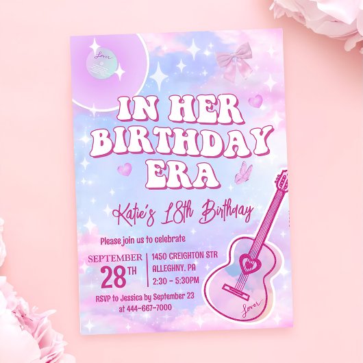 Invitation à la fête d'anniversaire
