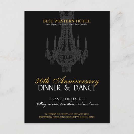 Invitation à la fête d'anniversaire (Devant)