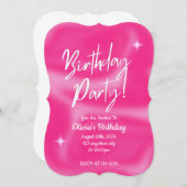 INVITATION À LA FÊTE D'ANNIVERSAIRE (Devant / Derrière)