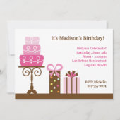  Invitation à la fête d'anniversaire (Devant)