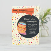 Invitation à la fête d'anniversaire (Debout devant)