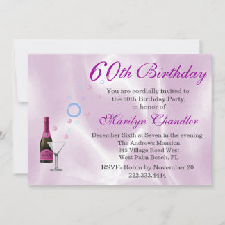 Invitation à la fête d'anniversaire