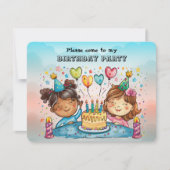 Invitation à la fête d'anniversaire (Devant)