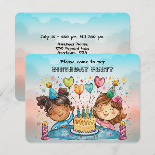Invitation à la fête d'anniversaire