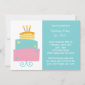 Invitation à la fête d'anniversaire (Devant)