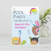 Invitation à la fête d'anniversaire (Debout devant)