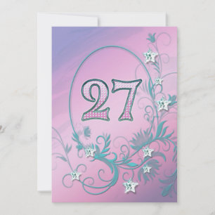 Invitation à la fête d'anniversaire 27 ans