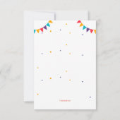 Invitation à la fête d'anniversaire "3" (Dos)