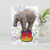 Invitation à la fête d'anniversaire 8, avec des él (Debout devant)