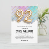 Invitation à la fête d'anniversaire 92 ans (Debout devant)