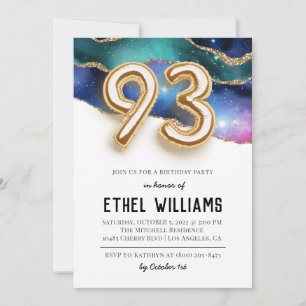 Invitation à la fête d'anniversaire 93 ans