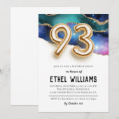 Invitation à la fête d'anniversaire 93 ans (Devant / Derrière)