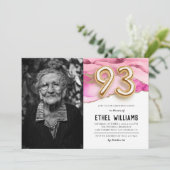 Invitation à la fête d'anniversaire 93 ans (Debout devant)