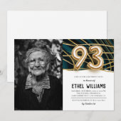 Invitation à la fête d'anniversaire 93 ans (Devant / Derrière)