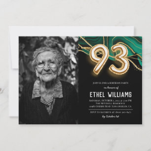Invitation à la fête d'anniversaire 93 ans