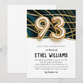 Invitation à la fête d'anniversaire 93 ans (Devant / Derrière)