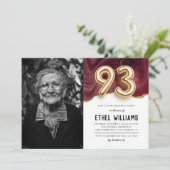 Invitation à la fête d'anniversaire 93 ans (Debout devant)