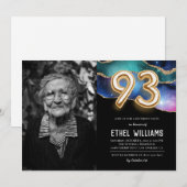 Invitation à la fête d'anniversaire 93 ans (Devant / Derrière)