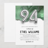 Invitation à la fête d'anniversaire 94 ans (Devant / Derrière)