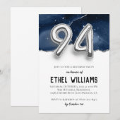 Invitation à la fête d'anniversaire 94 ans (Devant / Derrière)