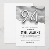 Invitation à la fête d'anniversaire 94 ans (Devant / Derrière)