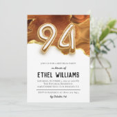Invitation à la fête d'anniversaire 94 ans (Debout devant)