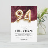 Invitation à la fête d'anniversaire 94 ans (Debout devant)