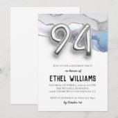 Invitation à la fête d'anniversaire 94 ans (Devant / Derrière)
