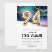 Invitation à la fête d'anniversaire 94 ans (Devant / Derrière)