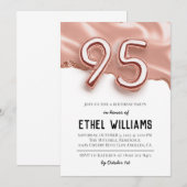 Invitation à la fête d'anniversaire 95 ans (Devant / Derrière)