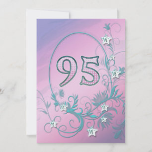 Invitation à la fête d'anniversaire 95 ans