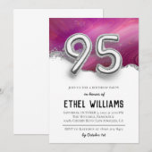 Invitation à la fête d'anniversaire 95 ans (Devant / Derrière)