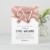 Invitation à la fête d'anniversaire 97 ans (Debout devant)