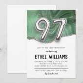 Invitation à la fête d'anniversaire 97 ans (Devant / Derrière)