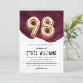 Invitation à la fête d'anniversaire 98 ans (Debout devant)