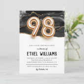 Invitation à la fête d'anniversaire 98 ans (Debout devant)