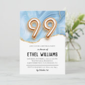 Invitation à la fête d'anniversaire 99 ans (Debout devant)