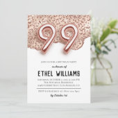 Invitation à la fête d'anniversaire 99 ans (Debout devant)
