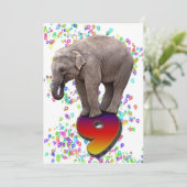 Invitation à la fête d'anniversaire 9, avec des él (Debout devant)