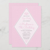 Invitation à la fête d'anniversaire à thème Spa (Devant / Derrière)