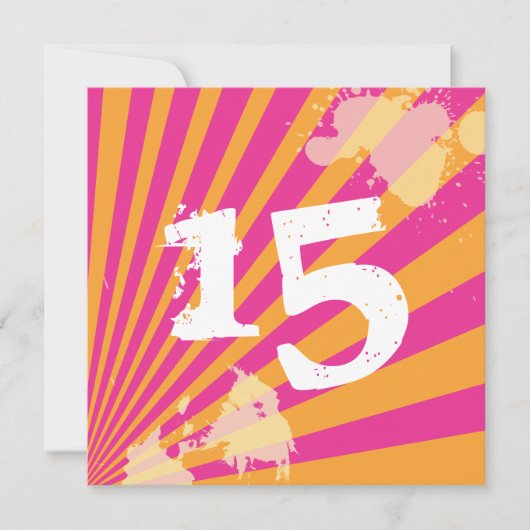 Invitation à la fête d'anniversaire Ado| Fille (Devant)