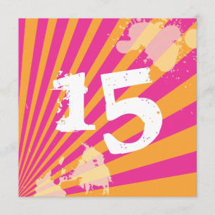 Invitation à la fête d'anniversaire Ado  Fille