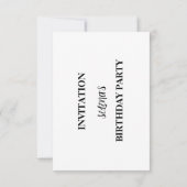 Invitation à la fête d'anniversaire Animaux & Arc- (Dos)