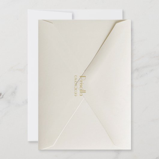 Invitation à la fête d'anniversaire Art Déco, Femm (Dos)