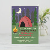 Invitation à la fête d'anniversaire au camping Red (Debout devant)